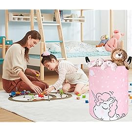 VAIVUSTO Round Laundry Basket Storage Bins Nursery Hamper Gift Baskets for Home,Office,Home Decor