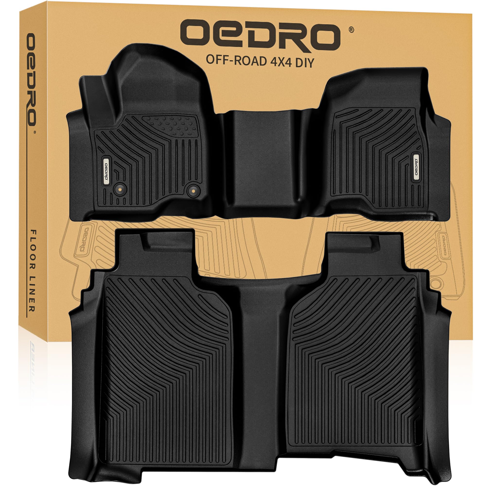 OEDRO Floor Mats for Chevy Silverado/GMC Sierra