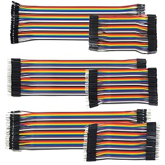 240 Pcs Breadboard Jumper Wires, 4+8 inches MMale to FFemale, M to M, F to F, Wire Cables Kit Compatible for Arduino Projects and Raspberry Pi