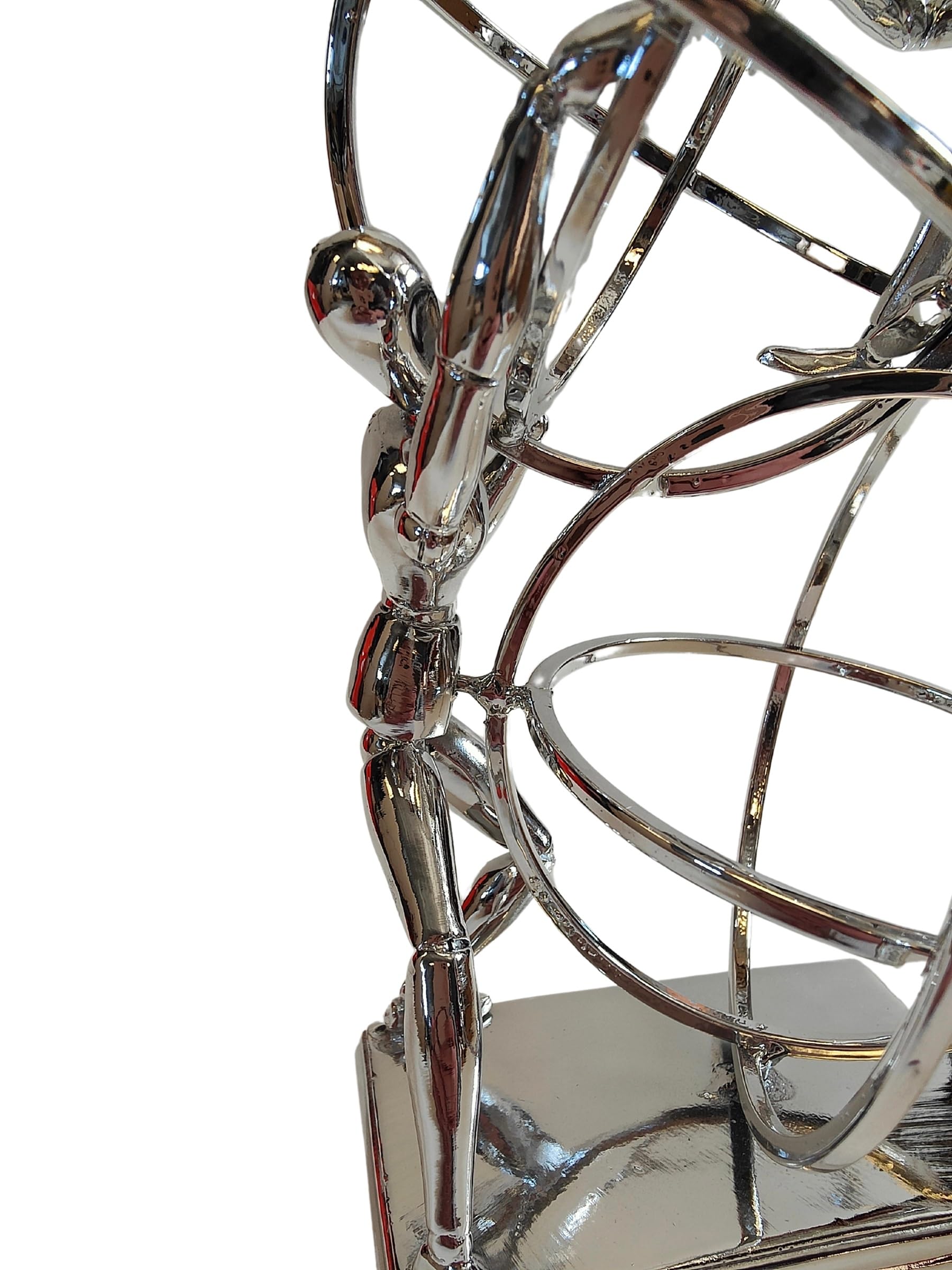 DRW Figurine of Men in Metal Balls 15x8x26cm, Multicolor, estandar - Image 2