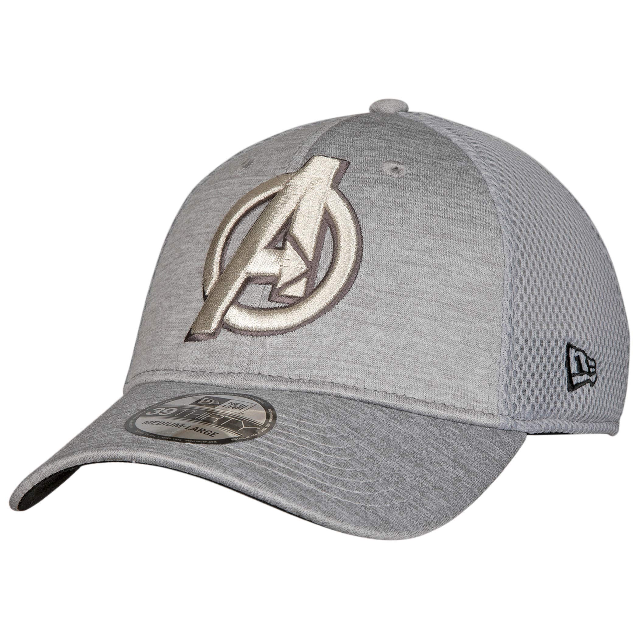 New EraAvengers A Symbol Grey Shadow Tech 39Thirty Fitted Hat