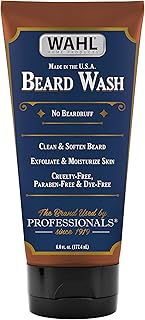 Sponsored Ad - Wahl Beard Wash Face Exfoliator with Essential Oils for Moisturizing Skin Beard Hair – Manuka Oil, Meadowfo...