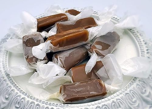 Amish Home Made Caramelos - Tres 8 oz Bolsas Espresso Caramels