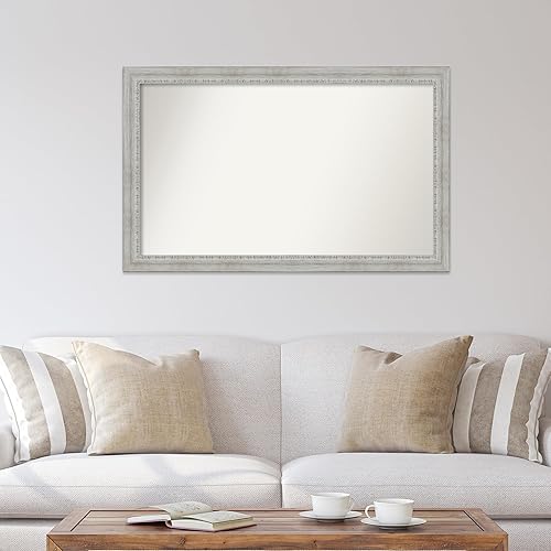 Miniatura 4 de Amanti Art Espejo personalizado, espejo de baño rústico lavado, espejo de pared o espejo de tocador de baño sobre el fregadero (30.5 x 48.5