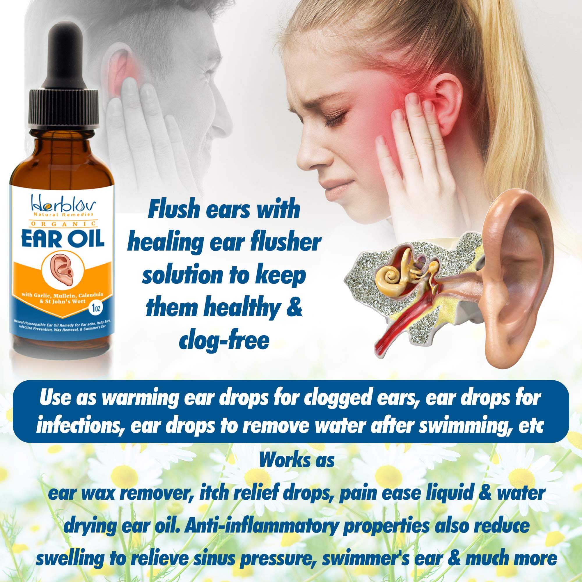 Natrulo Natural Ear Drops For Kids Ear Infection Treatment, 56 OFF