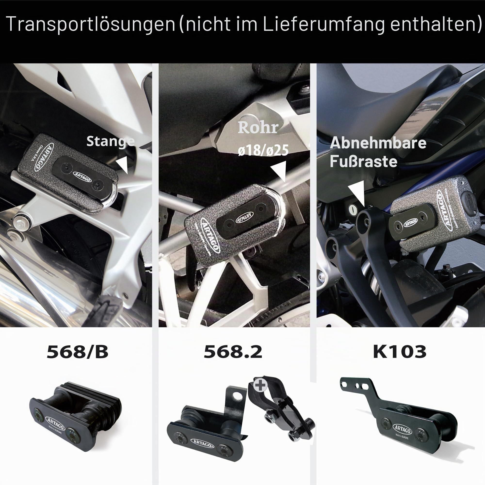 Artago 69T/B Bremsscheibenschloss Diebstahlsicherung, Hohe Sicherheit, Doppelverriegelung ø15, Homologiert SRA, Sold Secure Gold, ART4
