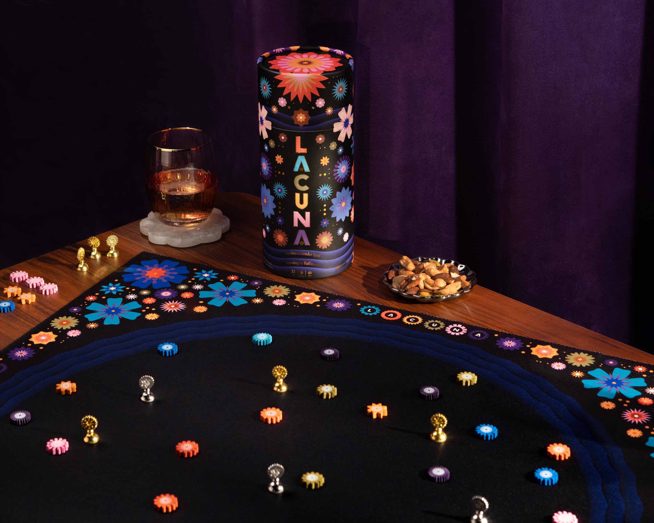 Savana Lacuna - Gioco da Tavolo strategico per 2 Giocatori | Raccolta di Fiori, tattiche e strategia | Facile da Imparare, 20 Minuti | dai 8 Anni | Perfetto per Amici e Coppie