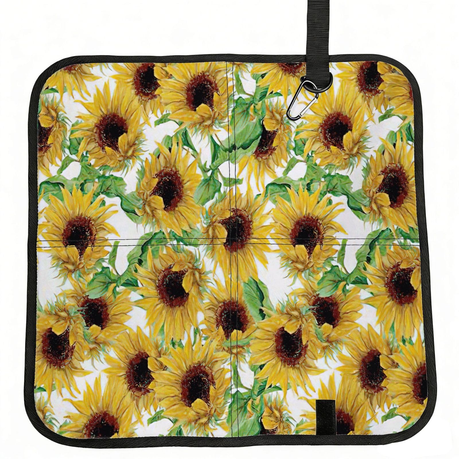 PPHGUT Sunflower.1 Print Foldable Seat Cushion Waterproof Portable Chair Pad Travel Outdoor Picnic Camping