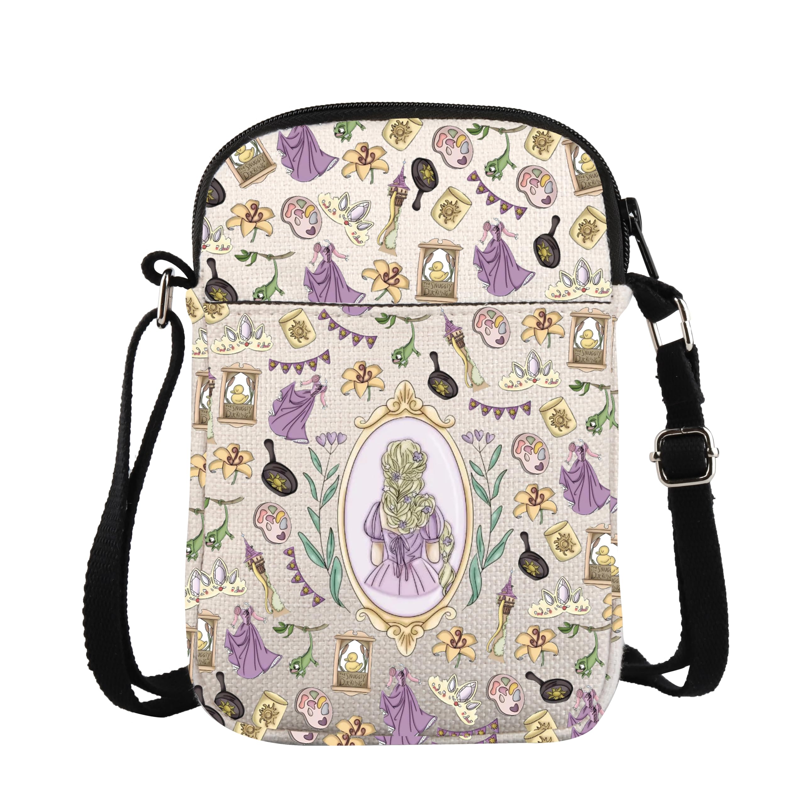 ZJXHPO Lost Princess Cross Body Bag Fairy Tale Inspired Messenger Bag Castle Carry On Bag (Lost Princess CB)