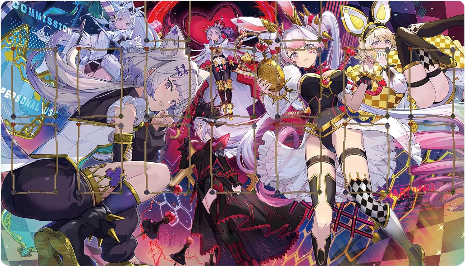 ygo Maliss playmat Card Rubber Mat Duel Gaming Competition Pad Card Binder Deck 23.6x13.7in