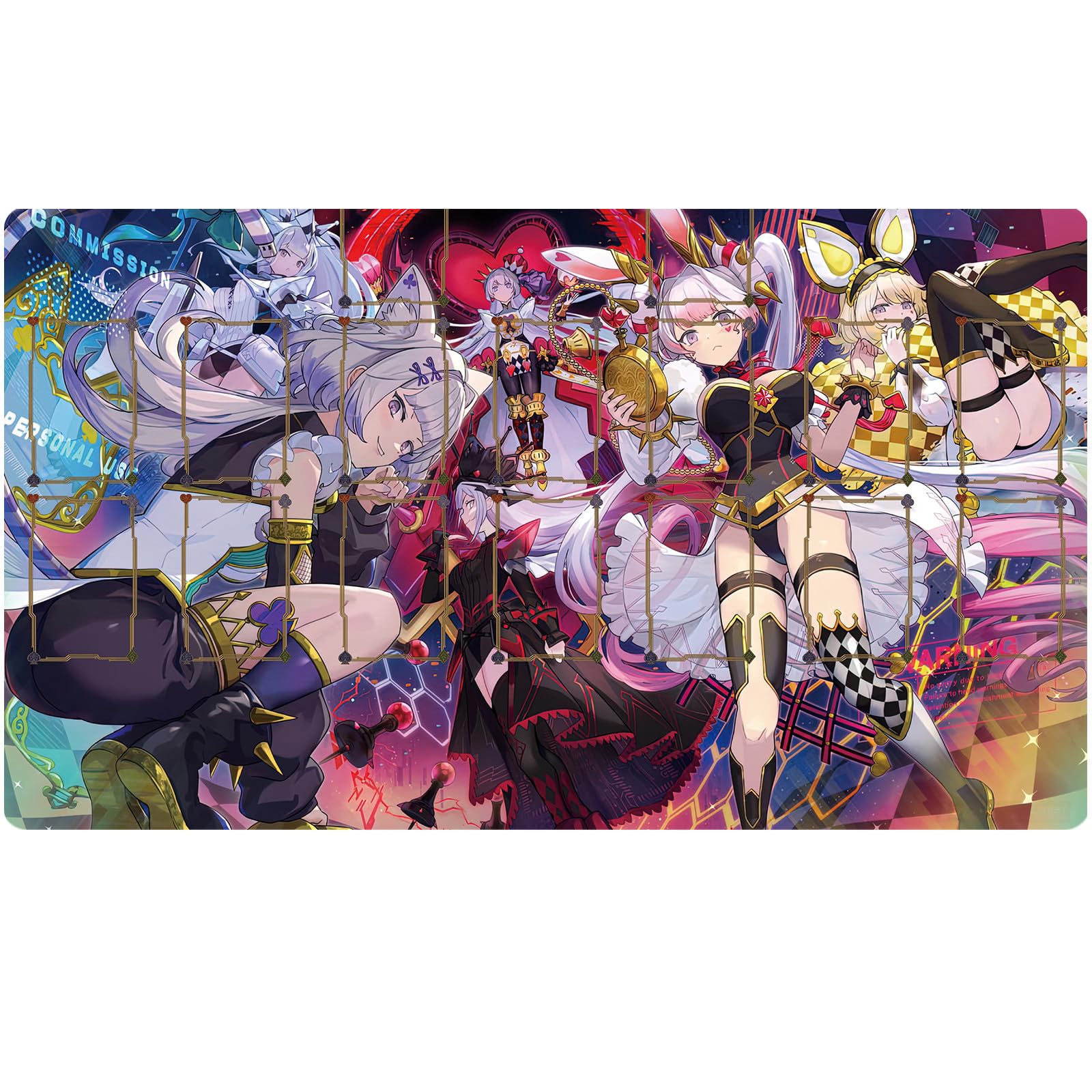 Sabermaster ygo Maliss playmat Card Rubber Mat Duel Gaming Competition Pad Card Binder Deck 23.6x13.7in