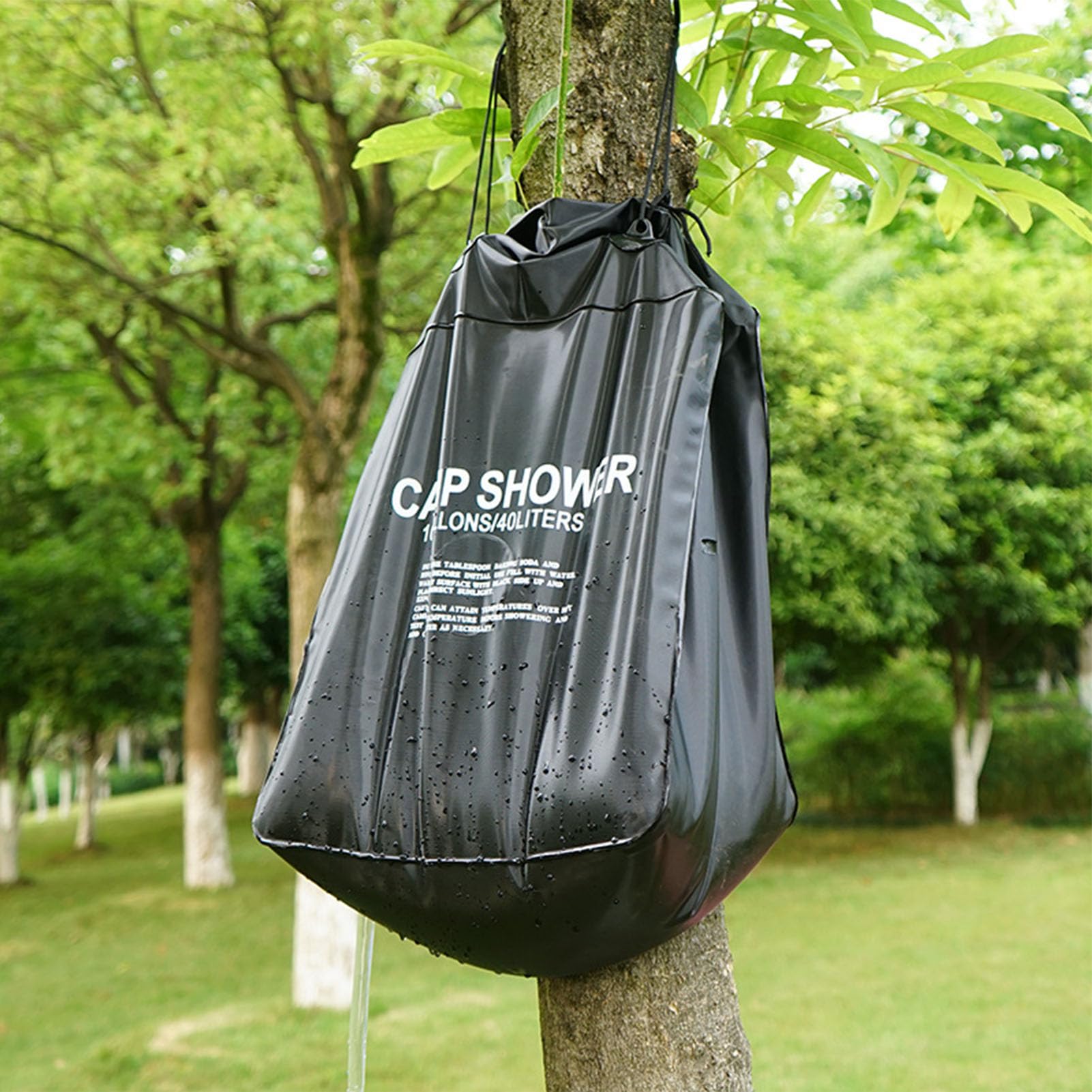 Gsycle Solar Shower Bag for Camping, 40L PVC Thickened Portable Camping Shower Bag Solar Water Heater Camping Shower Pump Camp Shower Kit for Outdoor, Climbing, Hiking