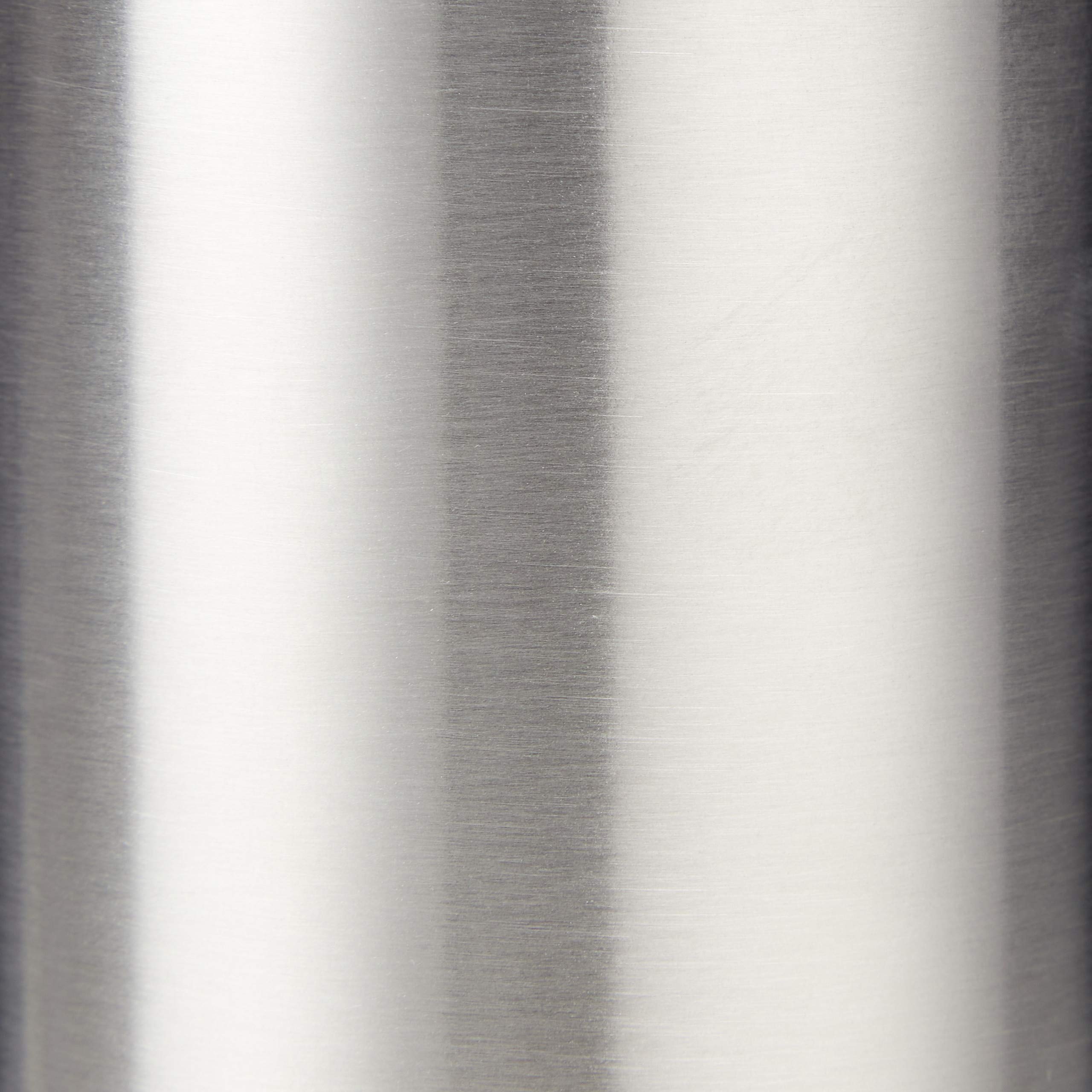 10 dispenser di sapone ricaricabile, bagno, WC, cucina, erogatore di sapone liquido, in acciaio inox spazzolato, 300 ml, argento