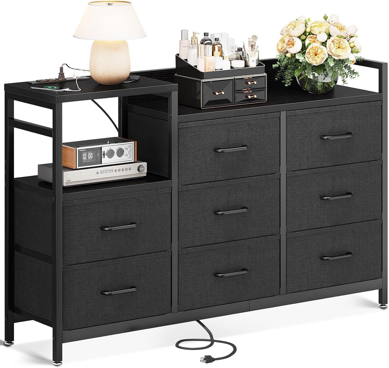 GMHK858○神戸家具 洋家具 7段チェスト 整理箪笥 収納家具 彫刻 鉄金具