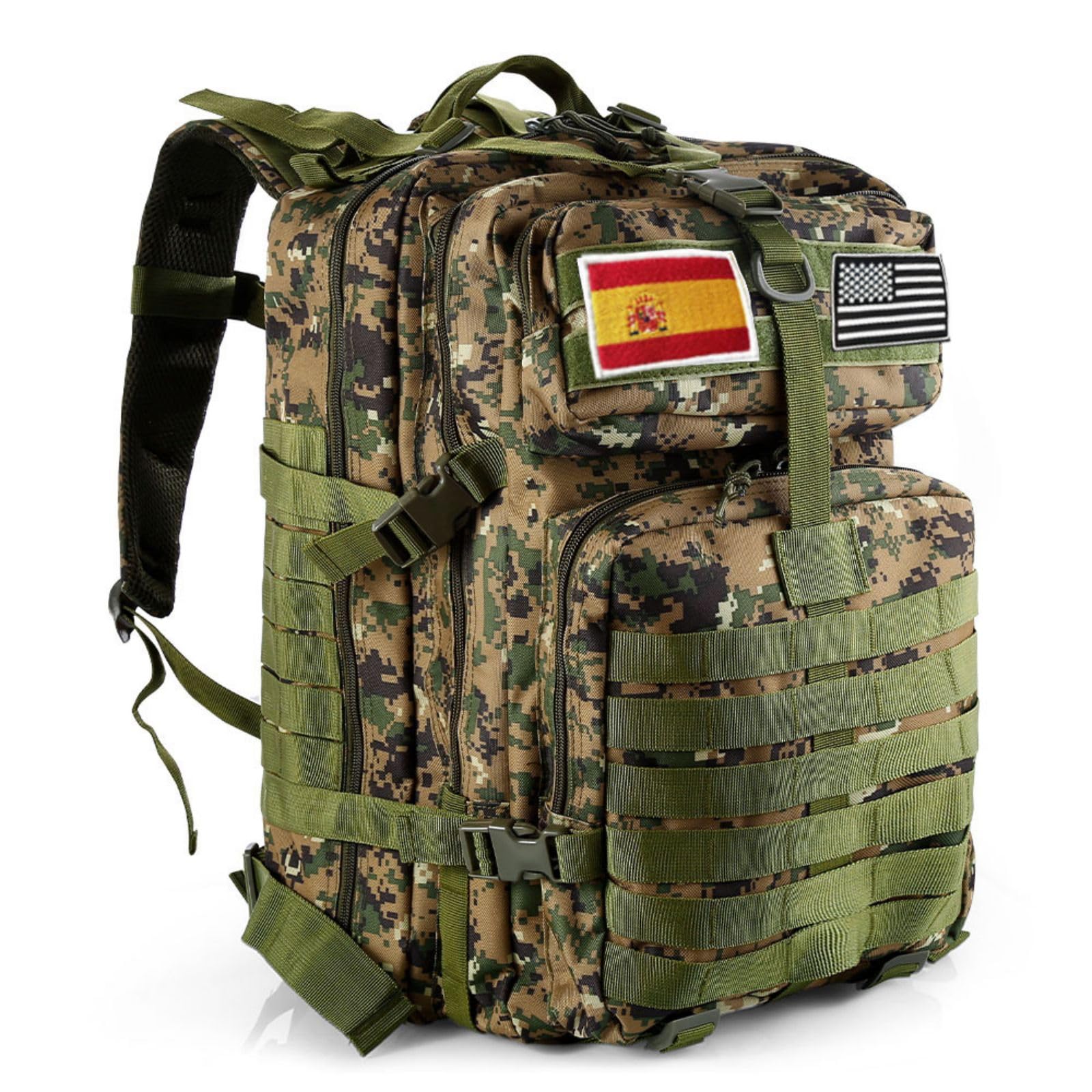 GUJOIN Mochila Tática 50 L Sistema Molle De Grande Capacidade Para Uso Militar Mochila De Emergência De 3 Dias Para Caça, Caminhadas, Acampamentos E Atividade Ao Ar Livre