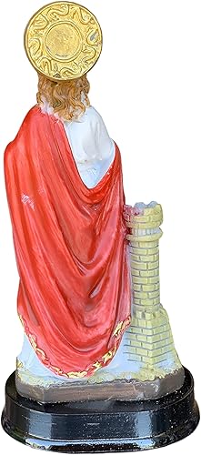 Miniatura 3 de -Estatua de Santa Bárbara Estatua de Santa Bárbara Estatua Estatua Sagrada (5 pulgadas)