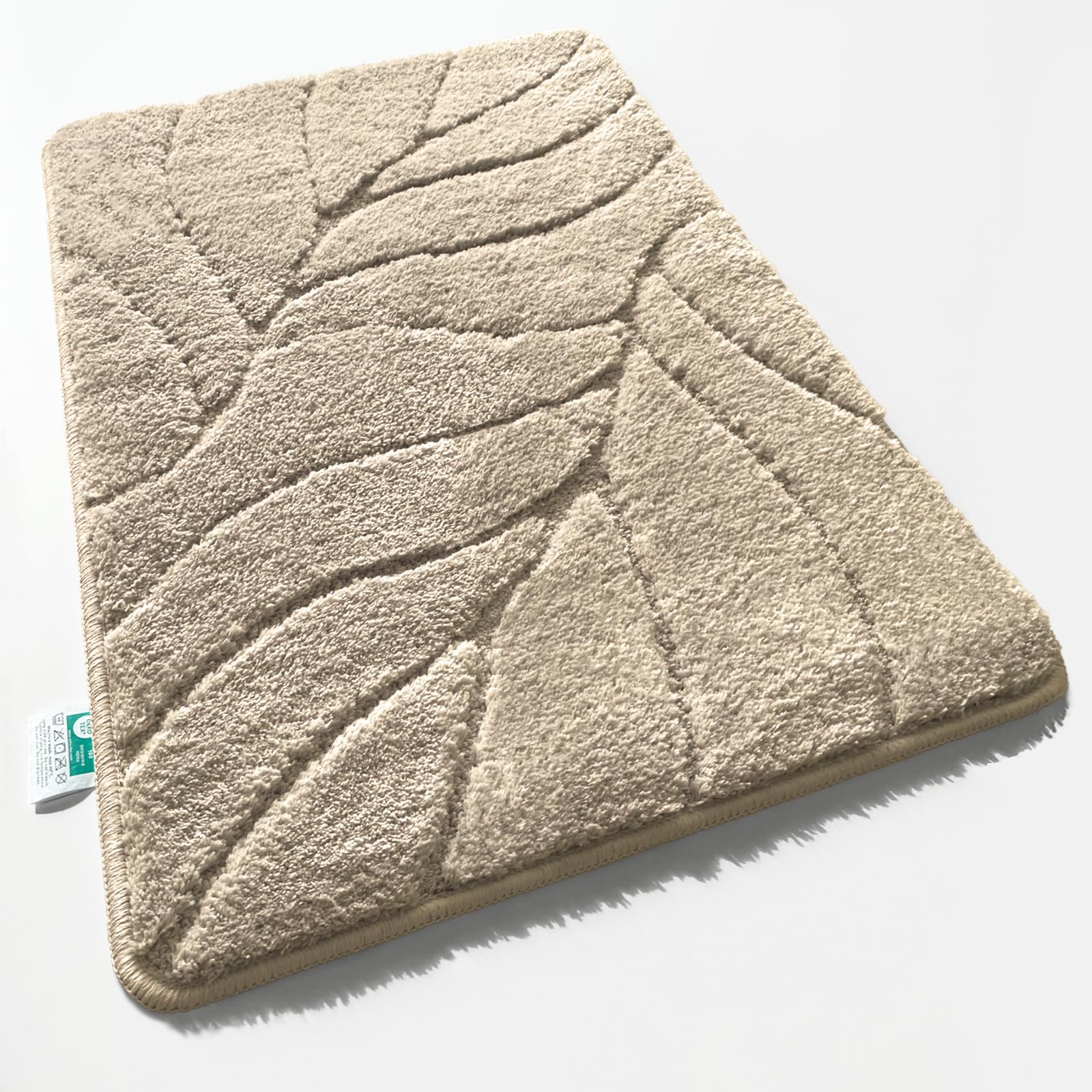 Floordirekt Ivory Bath Mat - Extra Fluffy & Quick-Drying - Bathroom Rug With Non-Slip Back - Bath Mat Shower Mat (Maris) (, 80 X 150 Cm)