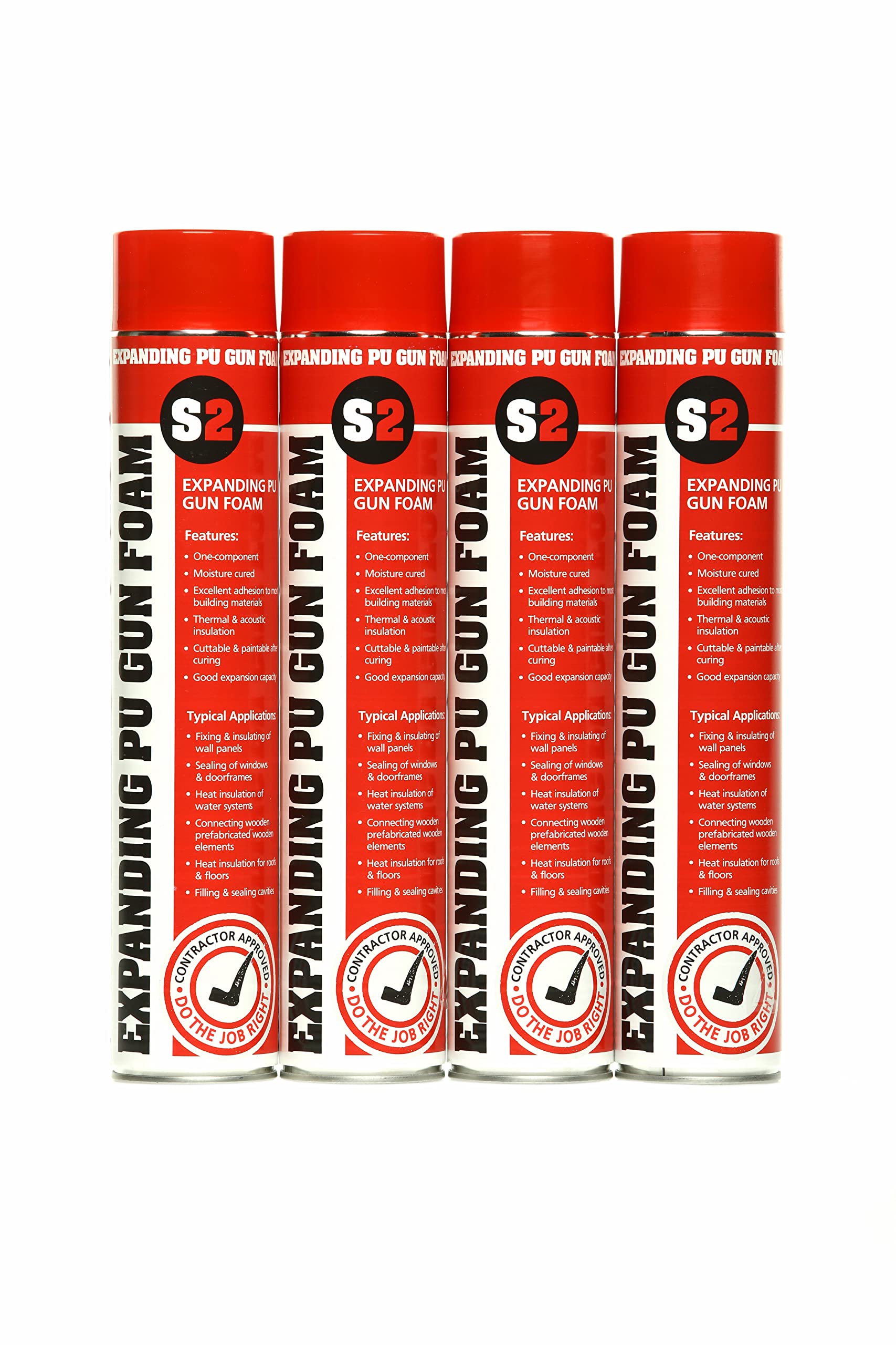 Stick2 One Component Polyurethane Expanding Gun Foam Filler Exceptional Adhesion For Various Applications Gap Pack Of 12 1 Professional Applicator 1107925171