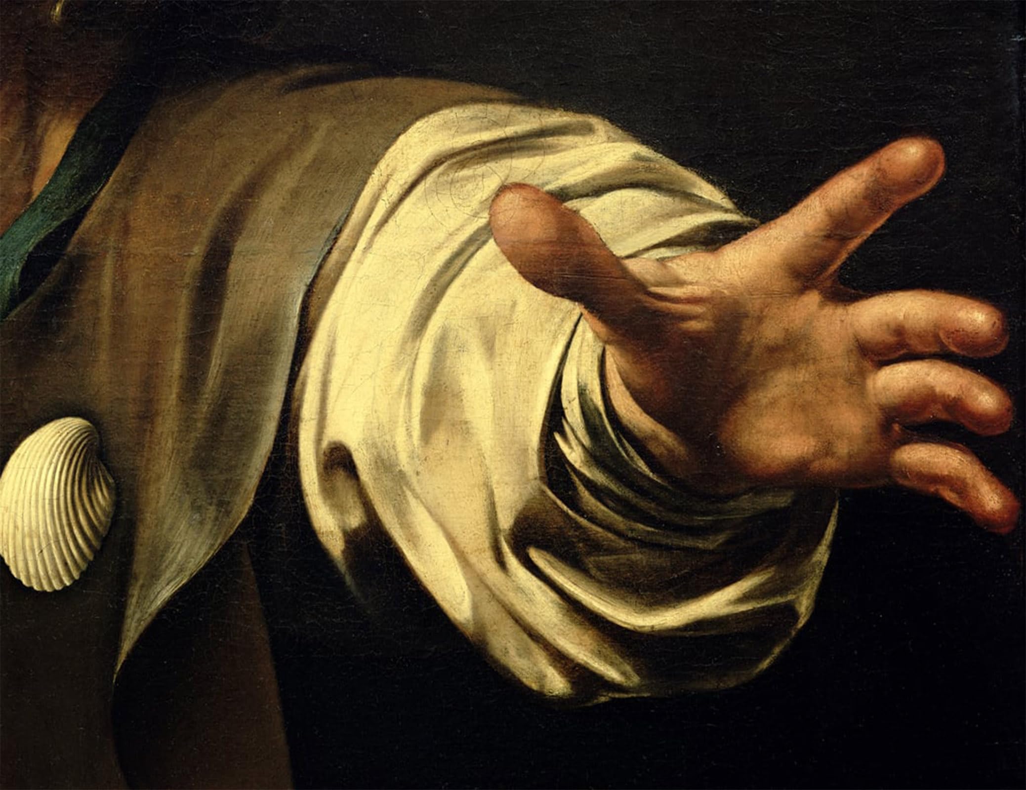 Tableau la Cène à Emmaüs de Caravaggio déco salon 60x90cm