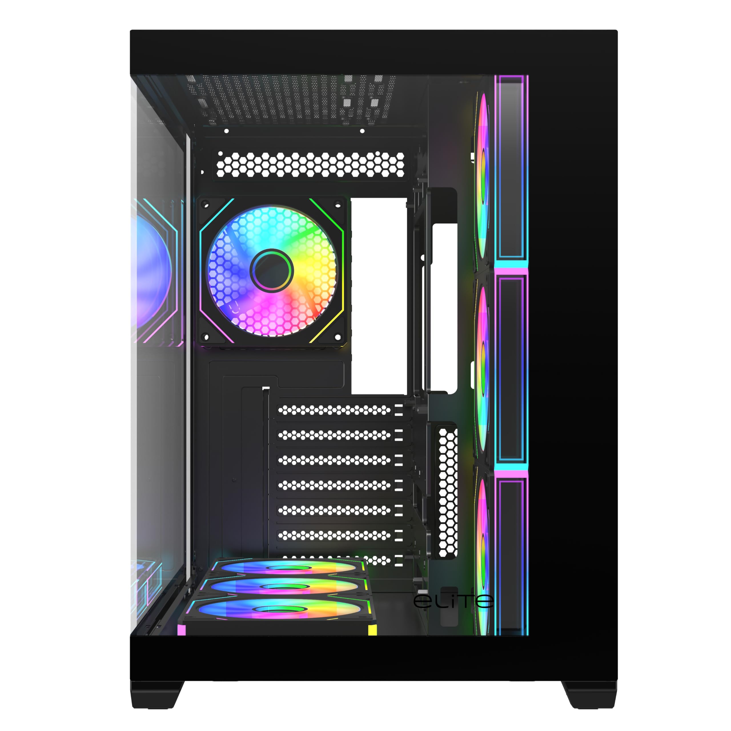 Cooler Master Elite 681 Black 7 Fan Edition: Amazon.co.uk