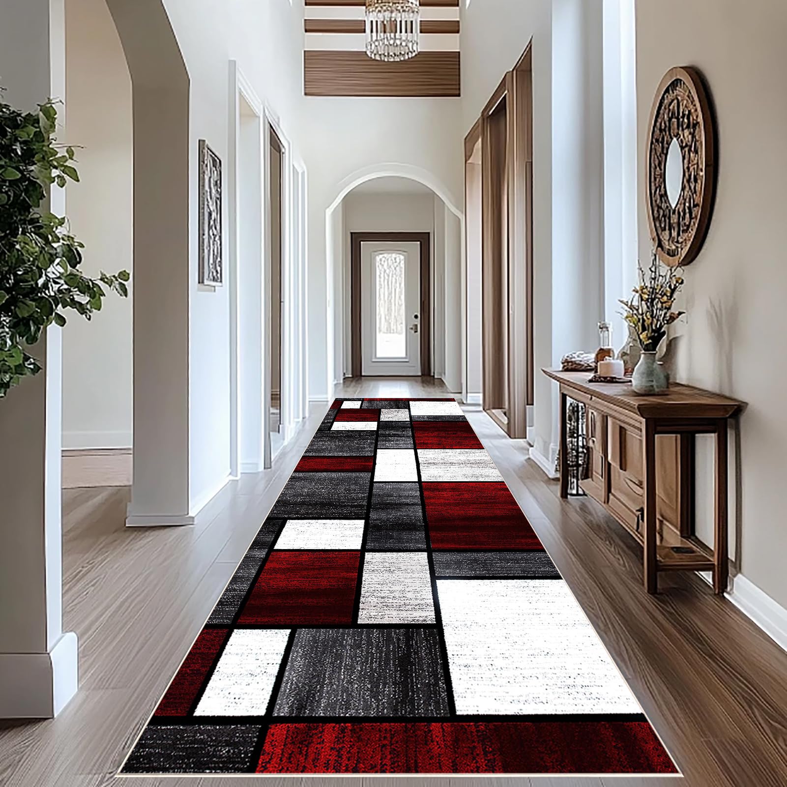 Runner Rug for Hallway Long Carpet Runners Hall Runner kitchen runner rug Washable Non Slip Runners for Hallways 50 x 70 cm Absorbent Door Mats Corridor Rug Runner for Entryway for Hallway Laundry