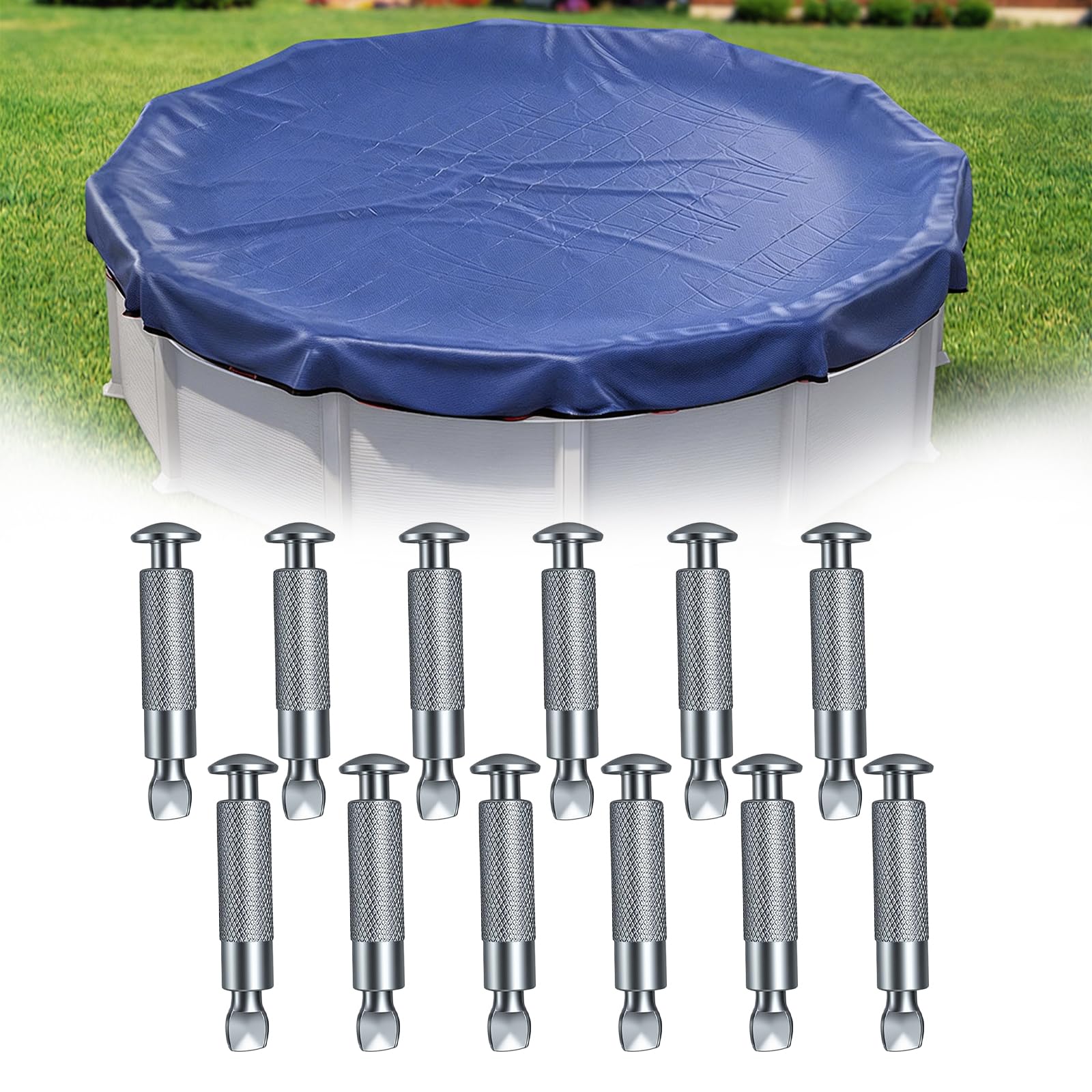 Piton escamotable pour bache de piscine anti trébuchement terrasse