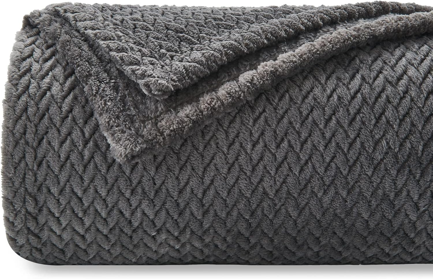 NEWCOSPLAY Super Soft Throw Blanket Dark Grey Premium Silky