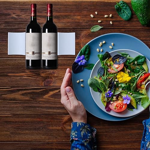 Miniatura 3 de UPKOCH Estante de vino con diseño de ondas, mini nevera, estilo europeo, estante de exhibición de botellas de vino, tapete de plástico fácil de