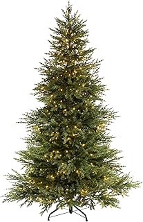 WeRChristmas Pre-lit Traditional Fir Multi-Function Christmas Tree, 350 Chasing Warm LED, Colour, 6 feet/1.8m