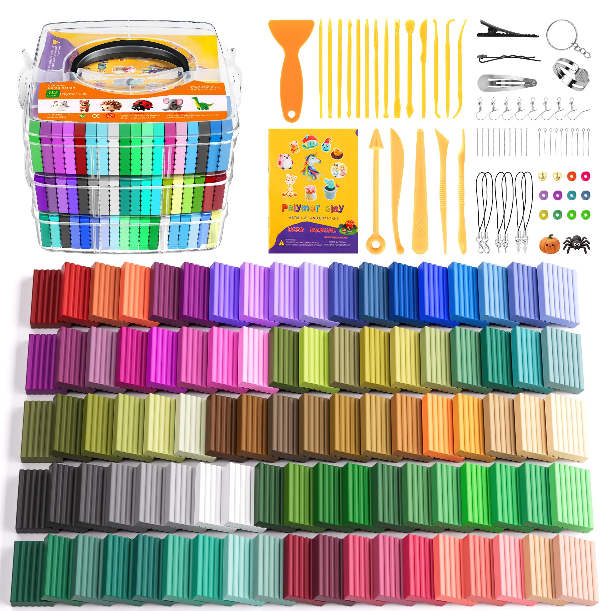Artpar 82 Color Polymer Clay Kit - Kids Crafting -9