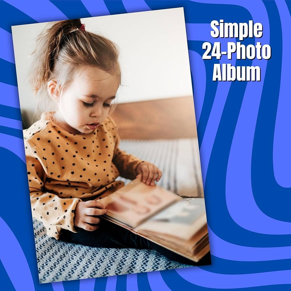 Amazon.co.jp: Iconikal フォトアルバム 24枚 クリアカバー 5 x