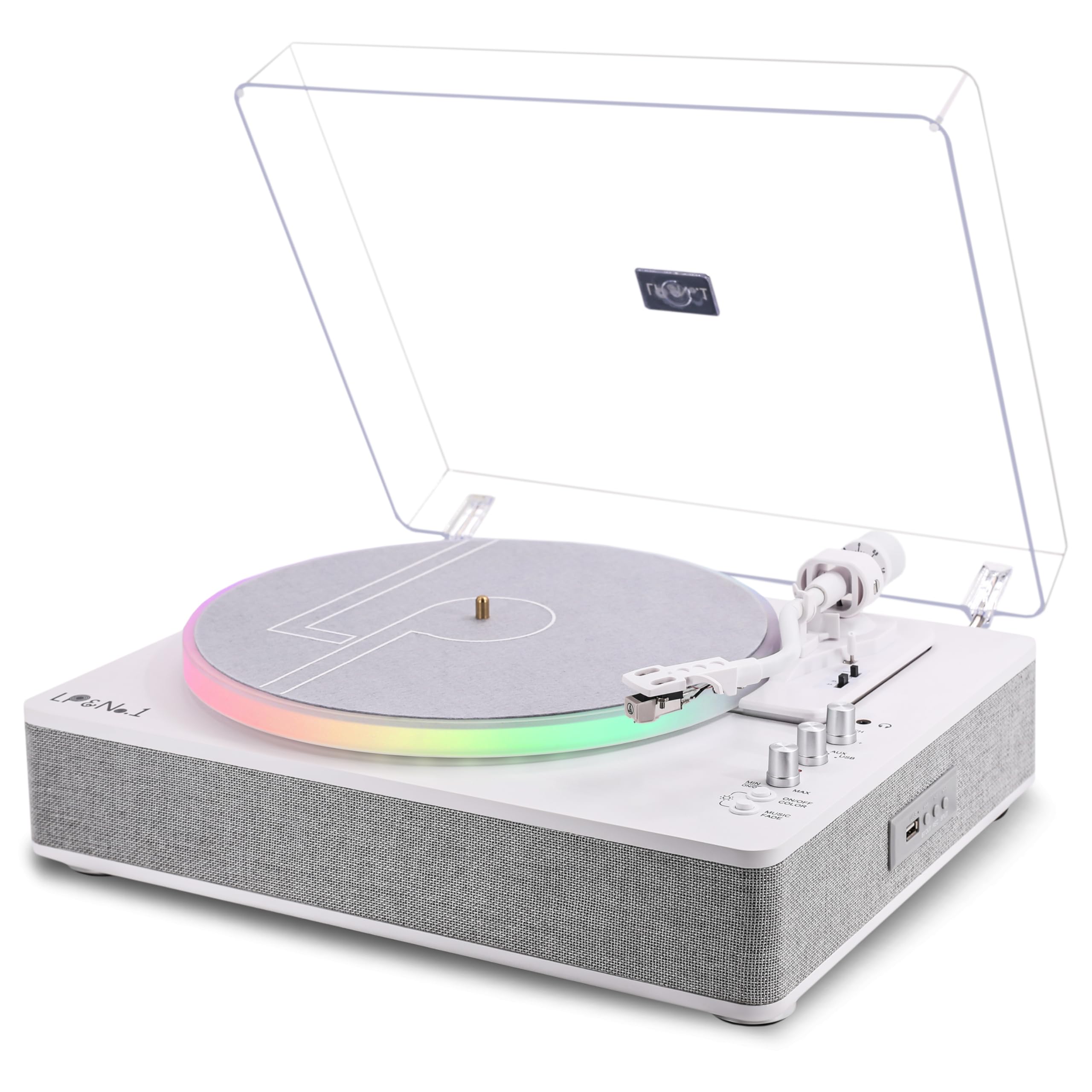 Amazon.com: LP&No.1 Record Player with Built-in 4 Stereo Speakers