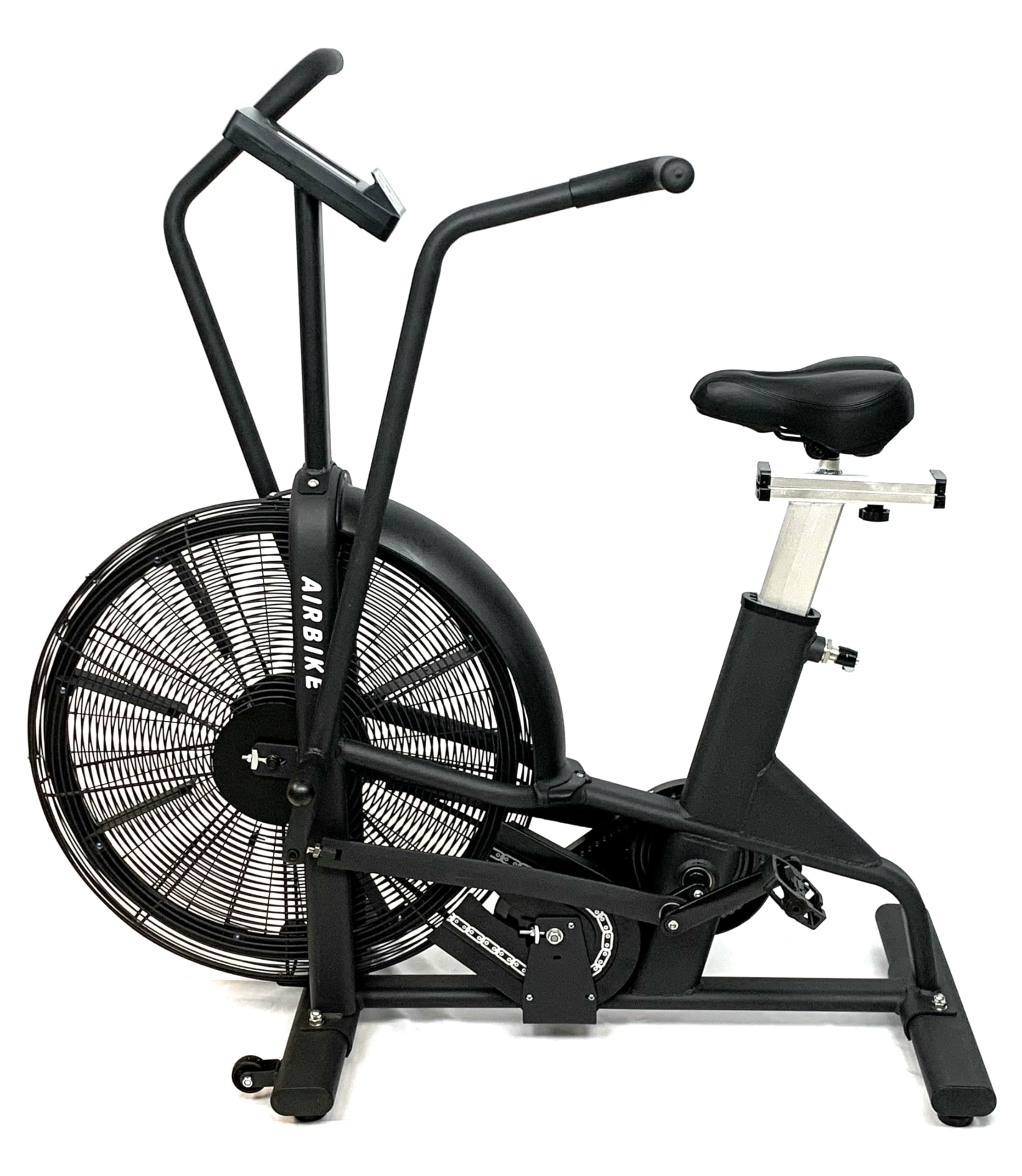 Air Bike ad Aria HIIT Total Body, Monitor LCD (WATT/RPM/Calorie) + Cardio, Portata >150 kg, Fan Bike Horizon, Total Body Braccia+Gambe.