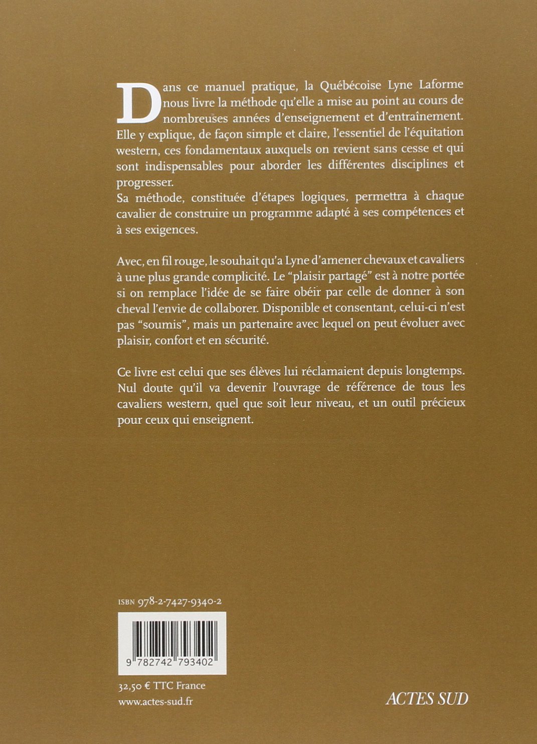Manuel d'équitation western: Un plaisir partagé