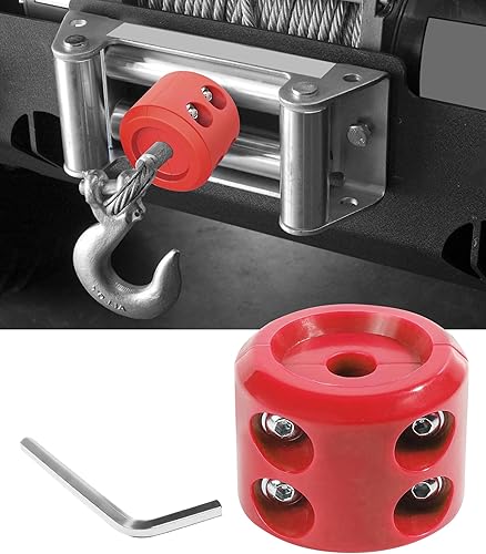 bylikeho Tapón de goma para cabrestante, tapón de goma con llave Allen, accesorios de automóvil, cuerda de cabrestante, amortiguador absorbente