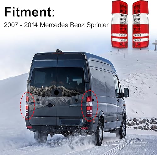 Miniatura 3 de Daume Luces traseras compatibles con Mercedes Benz Sprinter Dodge Freightliner 2007 2008 2009 2010 2011 2012 2013 2014 2015 2016 2017 2018 Mercedes