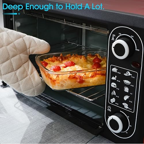 Miniatura 5 de NUTRIUPS Plato pequeño para hornear de vidrio templado con tapa, bandeja de vidrio para una porción, utensilios para hornear alimentos para horno