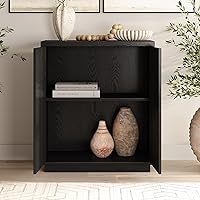 Vista 2 de Henn&Hart Alston Gabinete de Acento, 28" de Ancho, Veteado Negro