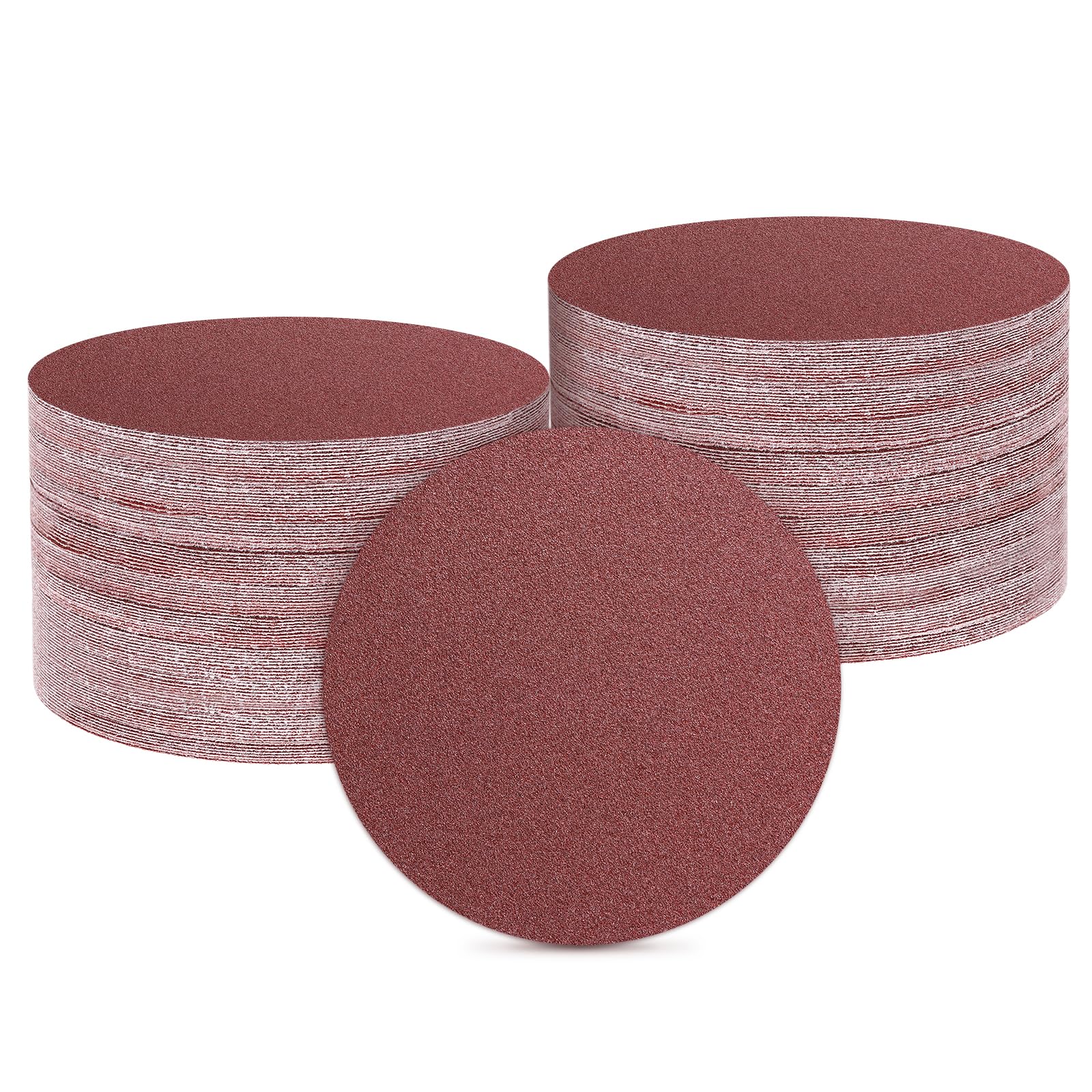 sourcing map 1000 unidades de discos de lija orbitales aleatorios de 50 mm de grano 80 con gancho y bucle, almohadillas de lija orbitales aleatorias para carpintería, automoción y metal