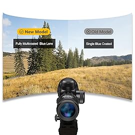 CVLIFE 3-9x40 Optics R4 Reticle Crosshair Scope with 20mm Scope Mounts, Black