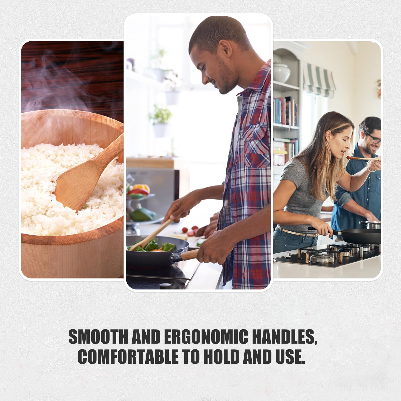 TOYANDONA Espátulas de Silicona Pequeñas Antiadherentes 6 Piezas para Hornear y Cocinar Resistentes al Calor Color Negro Orificios Utensilios de Cocina Prácticos para Repostería y Carne