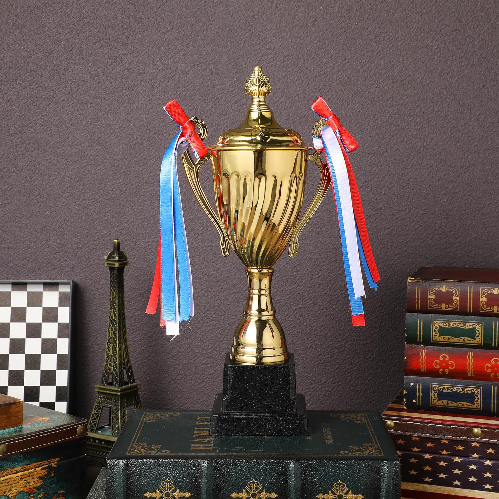 Trofeo Metálico Dorado de Competición, Premio Grande para Campeón