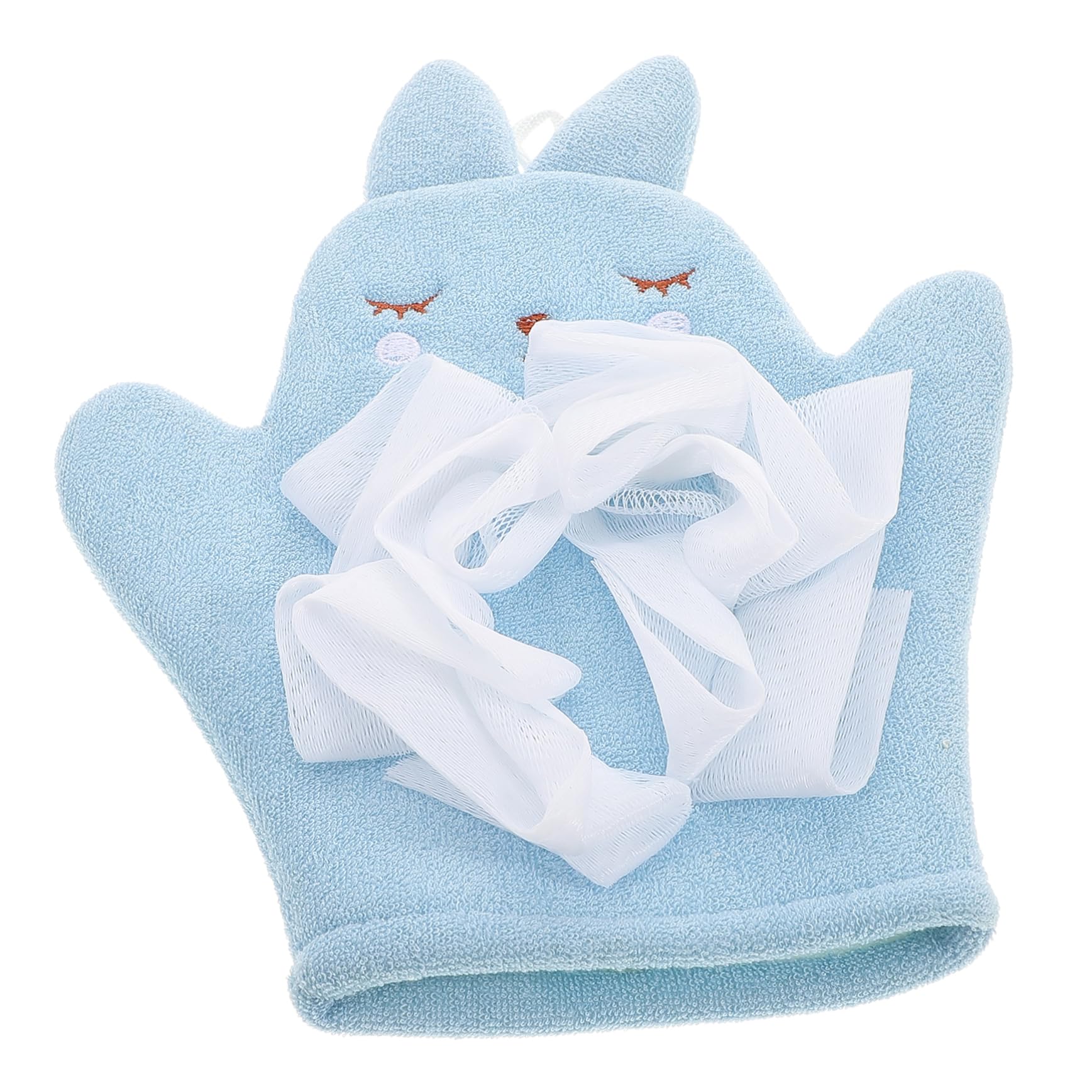 Toyvian Toalla De Baño Guantes De Ducha Esponja De Ducha Manoplas Bebe 0-6 Meses Manoplas De Bebé Niño Recién Nacido Manoplas Bebe 6-12 Meses Guantes De Baño para Bebé Poliéster Sky-Blue