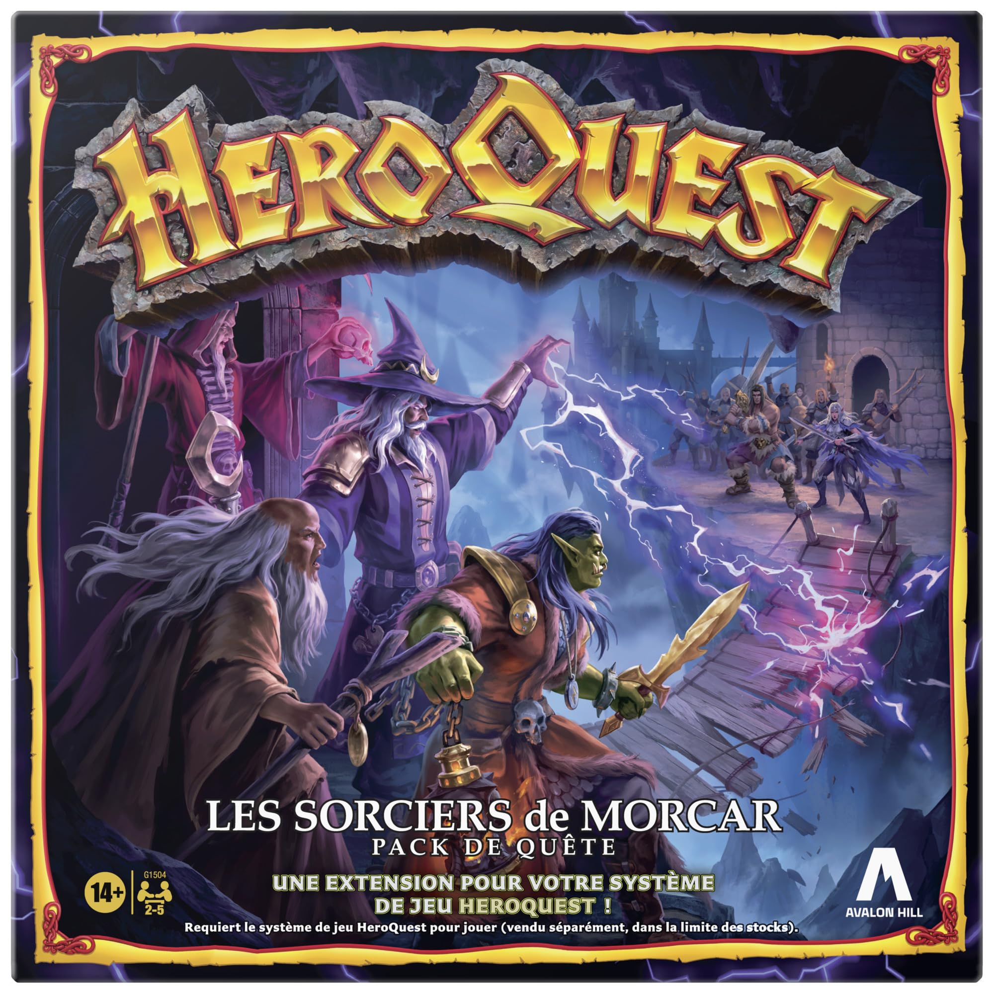 Avalon Hill HeroQuest, Wizards of Morcar Quest Pack (sistema di gioco HeroQuest richiesto) - Versione francese