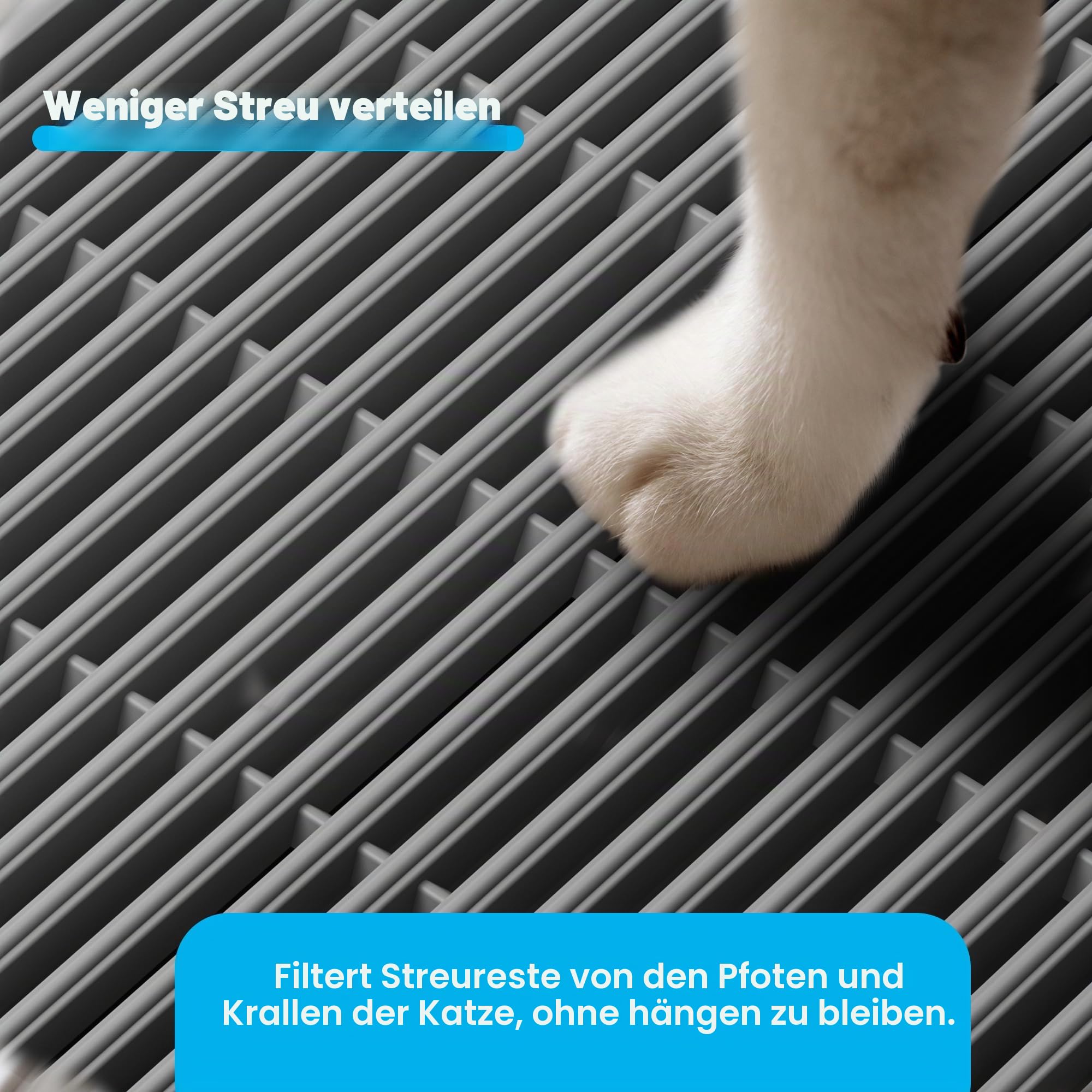 Neakasa Katzentreppe Tritthocker mit Filterfunktion, leicht zu reinigende Katzentoilette für M1 Open Top Selbstreinigende Katzentoilette