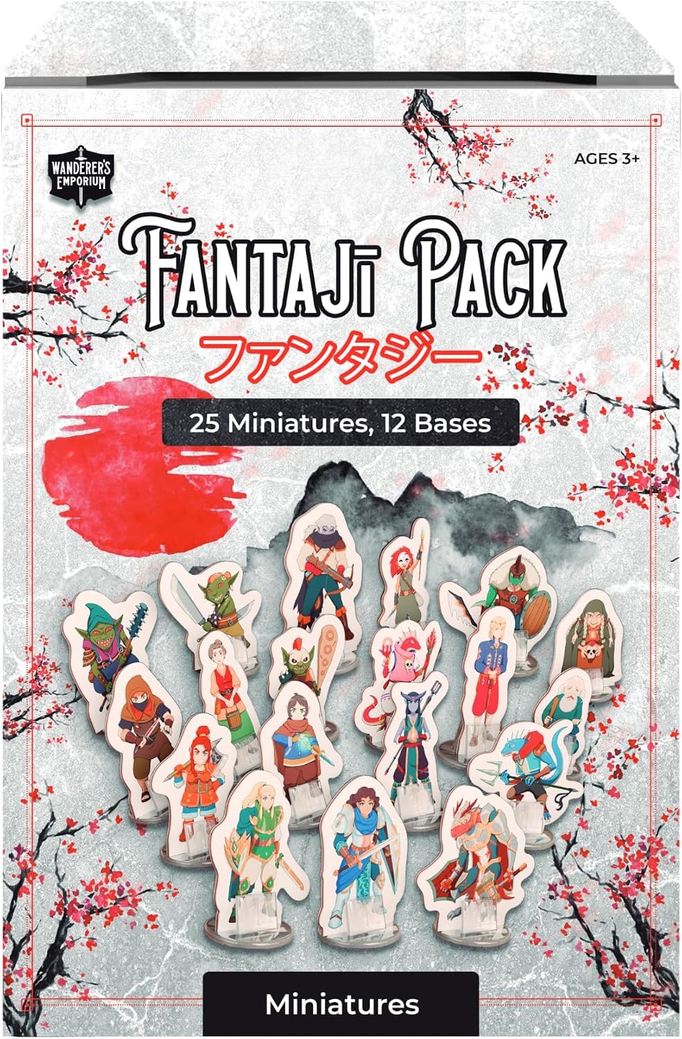 DND Miniatures with Bases | 28mm - 32mm Scale Dungeons and Dragons Starter Set 5e Standee Flat
