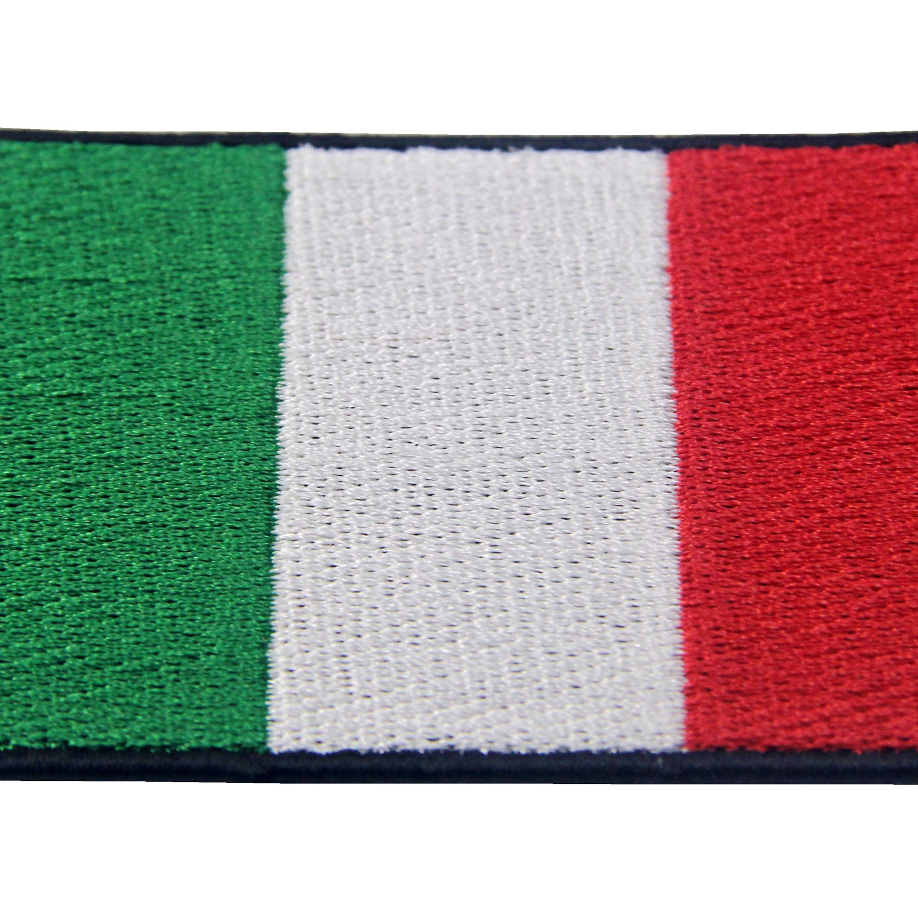 EmbTao Italy Flag Embroidered Patch Italian Iron On Sew On National Emblem