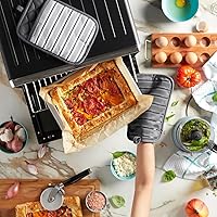 Vista 5 de KitchenAid Albany - Juego de 2 soportes para ollas, color gris carbón, 7 x 10 pulgadas