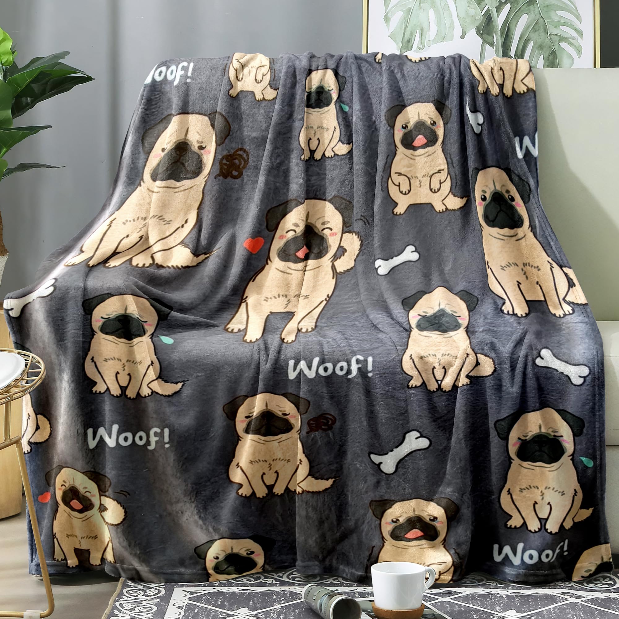 pug blanket amazon