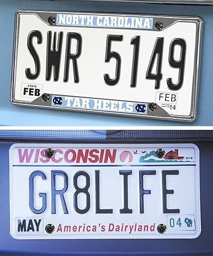 Miniatura 5 de YAKEFLY Kit de tornillos para matrícula, juego de tornillos de matrícula de acero inoxidable con inserciones de nailon y herramientas de